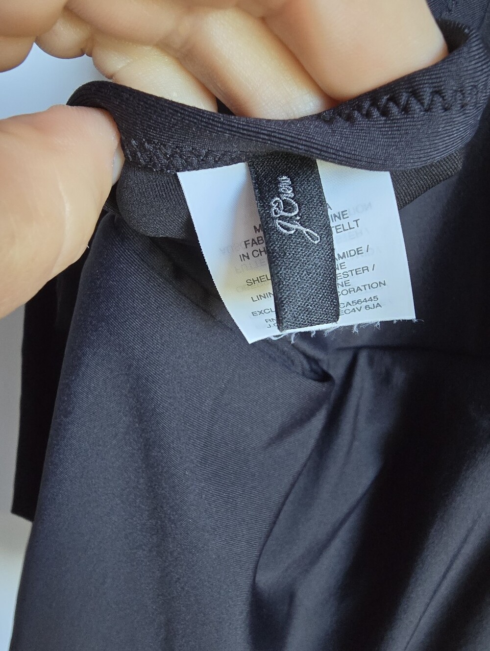 J. Crew NEW Black Halter Wrap Swim Dress One Piece Swimsuit SZ 10 Resort Beach - Picture 6 of 8